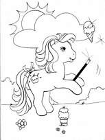 coloriage mon petit poney des glaces